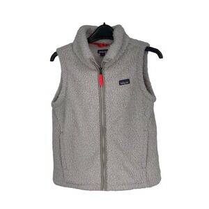 Patagonia Girl's Los Gatos Vest Gray Size 14 XL Casual Zip-Up